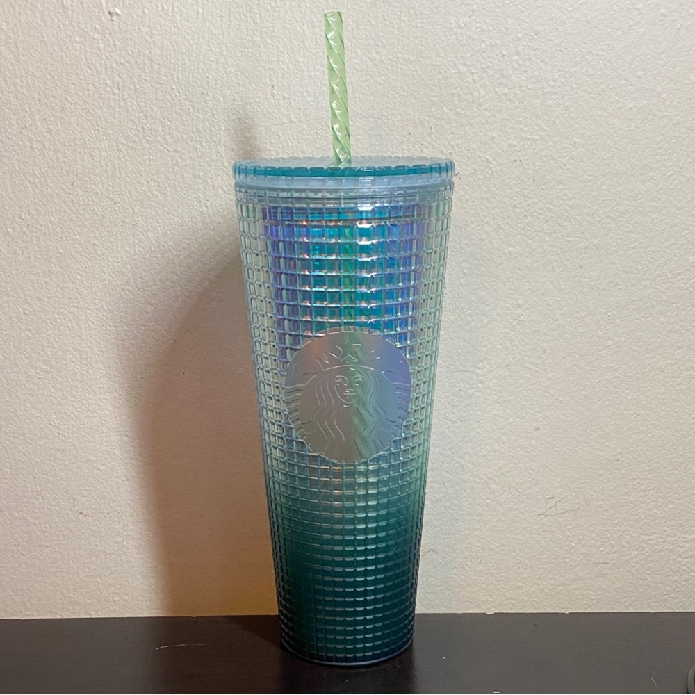 Starbucks Gradient Green Tumbler with Straw